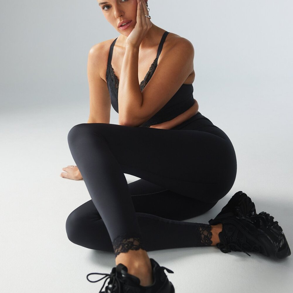 Savage X Fenty Hotline Lace-Trimmed High-Waist Legging